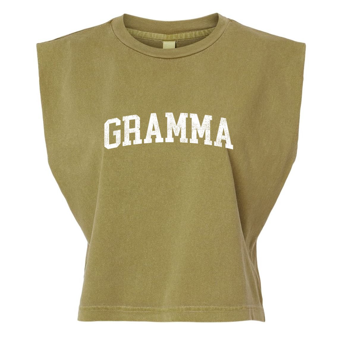 Gramma Classic Bold Font Gramma Birthday Gift Garment-Dyed Women's Muscle Tee