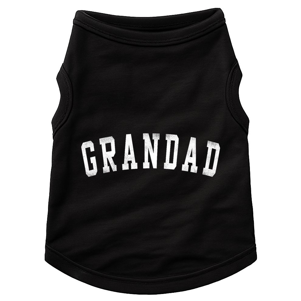 Grandad Classic Bold Font FatherS Day Grandad Doggie Tank