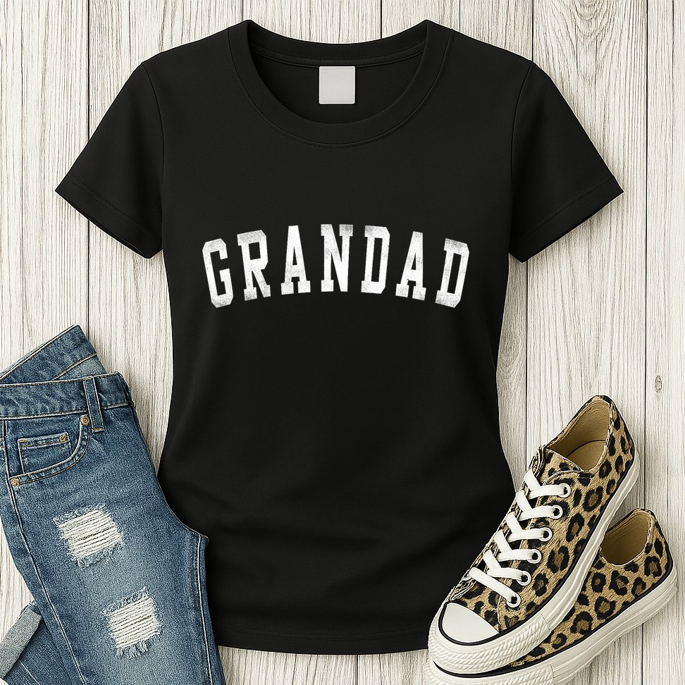 Grandad Classic Bold Font FatherS Day Grandad Womens T-Shirt