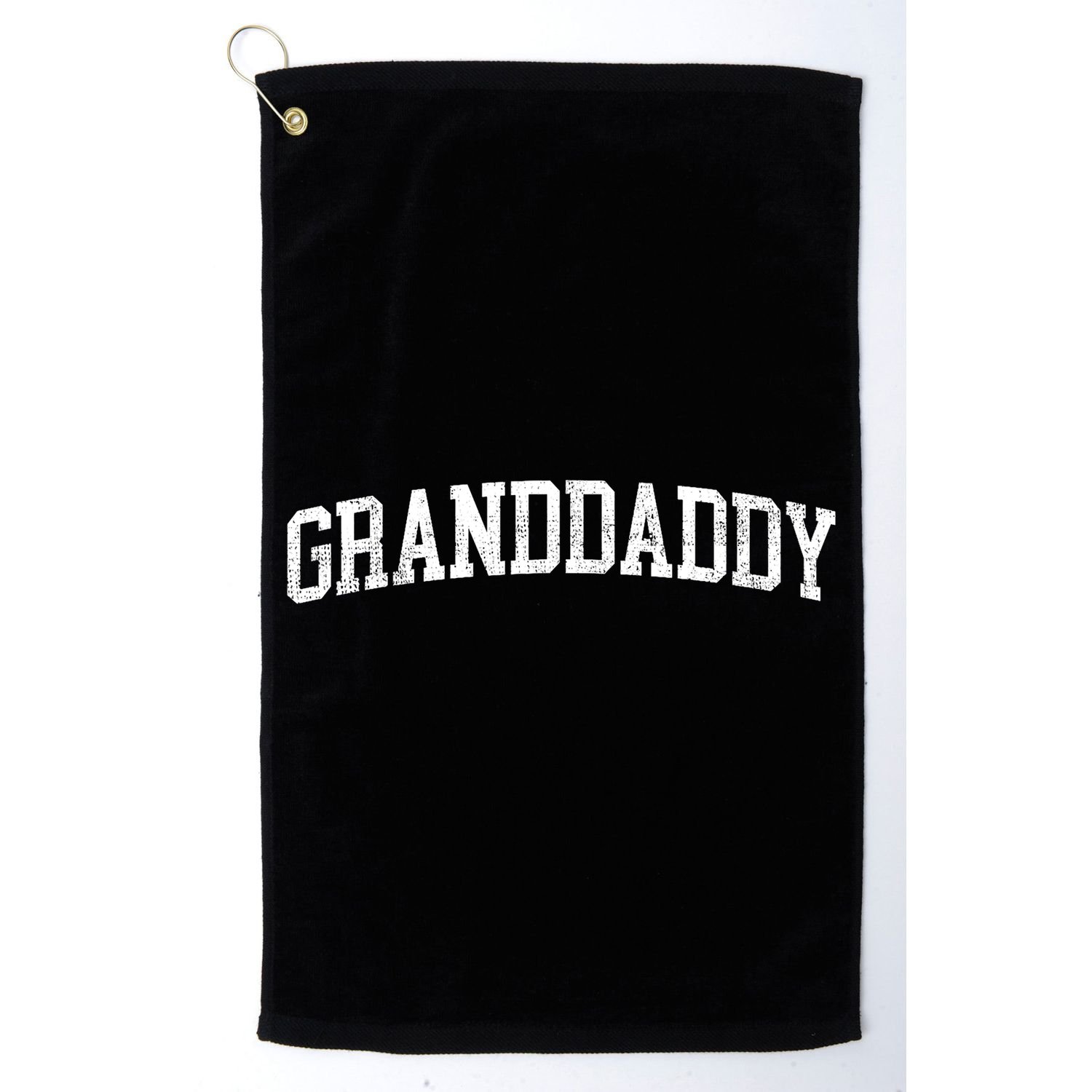 Granddaddy Classic Bold Font Granddaddy Birthday Gift Golf Towel