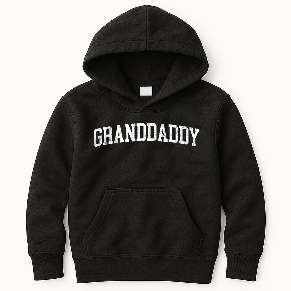 Granddaddy Classic Bold Font Granddaddy Birthday Gift Kids Hoodie