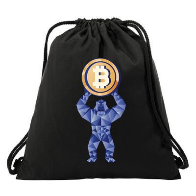 Gorilla Cryptocurrency Bitcoin Drawstring Bag