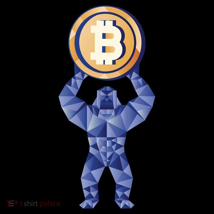 Gorilla Cryptocurrency Bitcoin Drawstring Bag