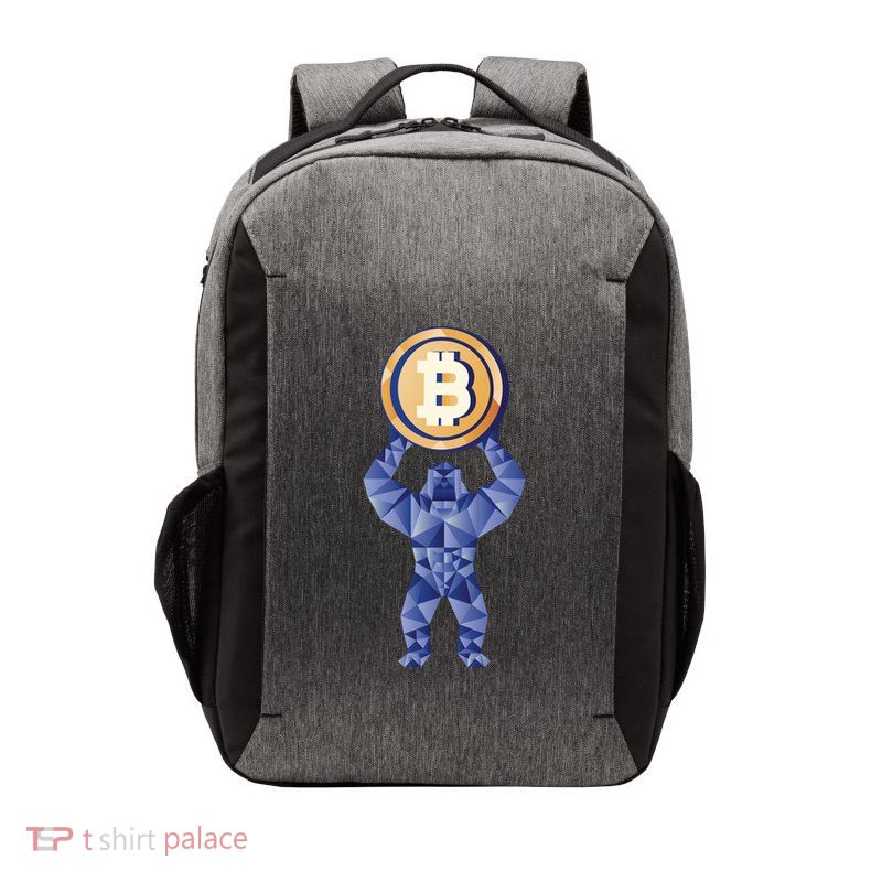 Gorilla Cryptocurrency Bitcoin Vector Backpack