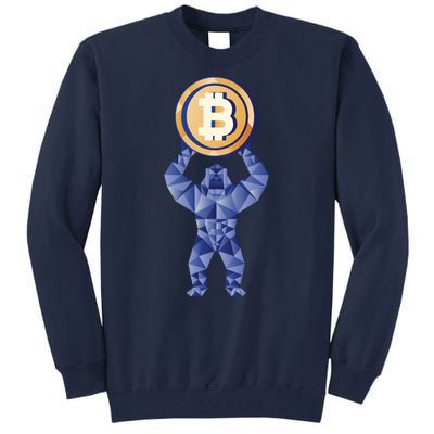 Gorilla Cryptocurrency Bitcoin Tall Sweatshirt