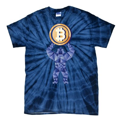 Gorilla Cryptocurrency Bitcoin Tie-Dye T-Shirt