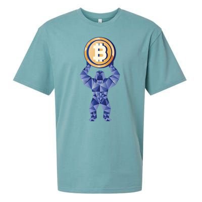 Gorilla Cryptocurrency Bitcoin Sueded Cloud Jersey T-Shirt