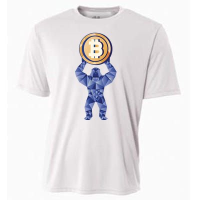 Gorilla Cryptocurrency Bitcoin Cooling Performance Crew T-Shirt