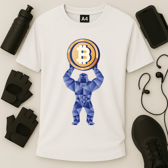 Gorilla Cryptocurrency Bitcoin Performance Shirt