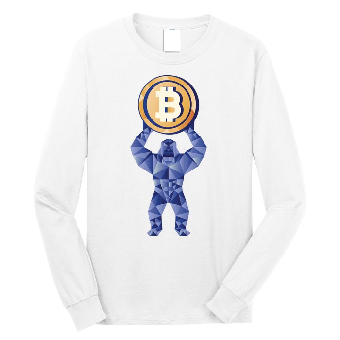 Gorilla Cryptocurrency Bitcoin Long Sleeve Shirt