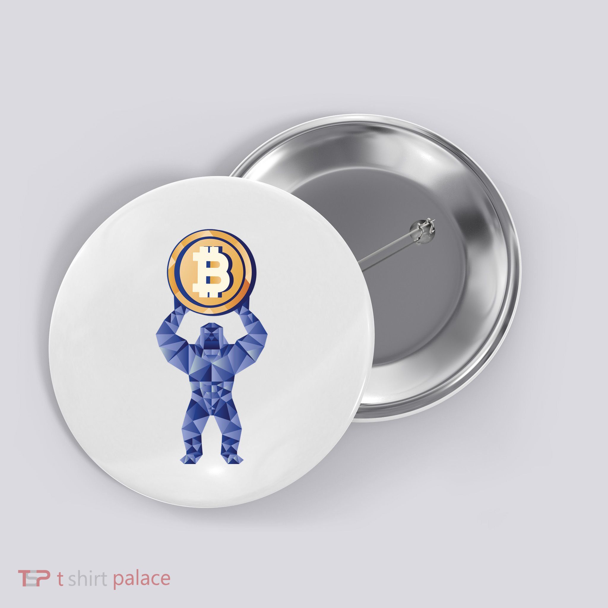 Gorilla Cryptocurrency Bitcoin Button