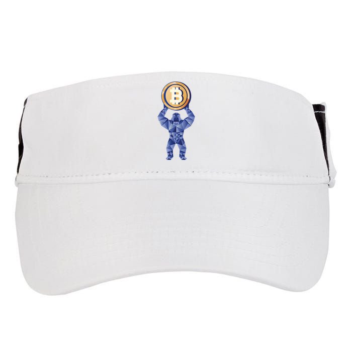Gorilla Cryptocurrency Bitcoin Adult Drive Performance Visor