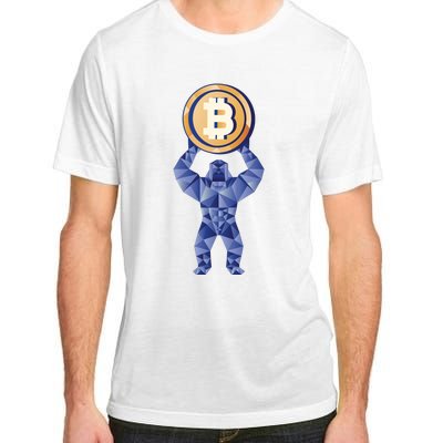 Gorilla Cryptocurrency Bitcoin Adult ChromaSoft Performance T-Shirt