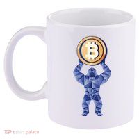 Gorilla Cryptocurrency Bitcoin 11oz C Handle Ceramic Mug