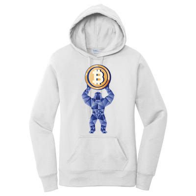Gorilla Cryptocurrency Bitcoin Women's Pullover Hoodie