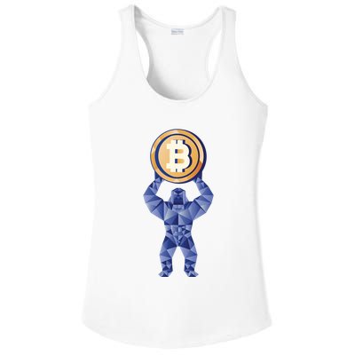 Gorilla Cryptocurrency Bitcoin Ladies PosiCharge Competitor Racerback Tank