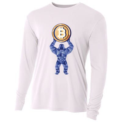 Gorilla Cryptocurrency Bitcoin Cooling Performance Long Sleeve Crew