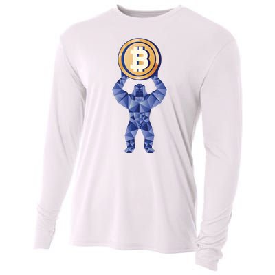 Gorilla Cryptocurrency Bitcoin Cooling Performance Long Sleeve Crew