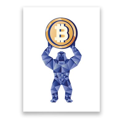 Gorilla Cryptocurrency Bitcoin Poster