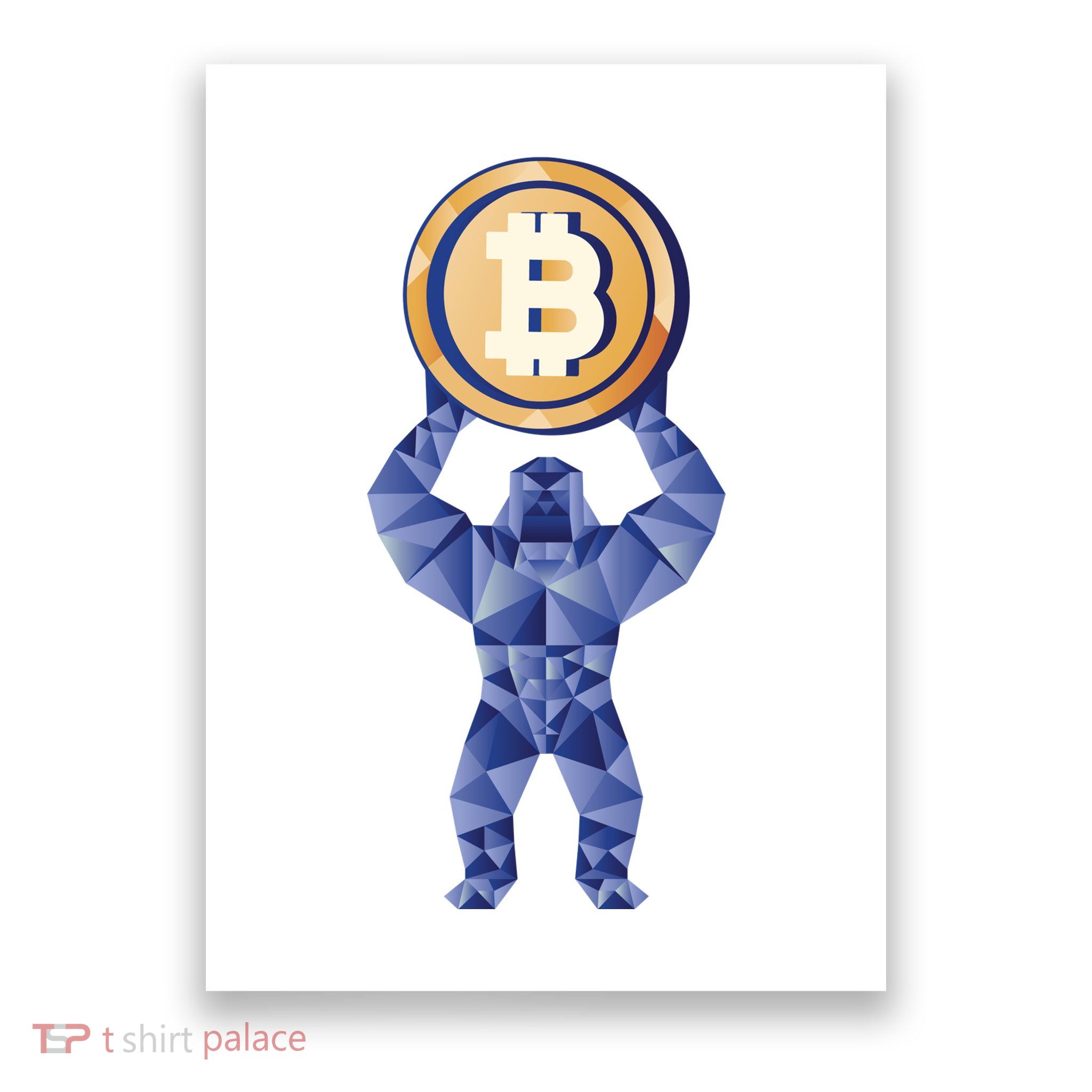 Gorilla Cryptocurrency Bitcoin Poster