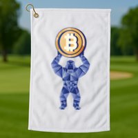 Gorilla Cryptocurrency Bitcoin Golf Towel