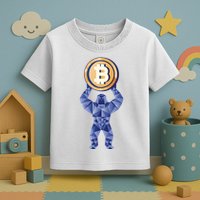 Gorilla Cryptocurrency Bitcoin Toddler T-Shirt