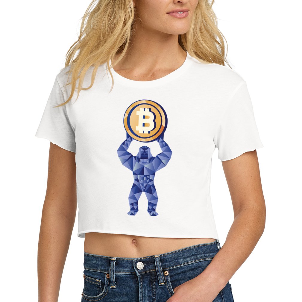 Gorilla Cryptocurrency Bitcoin Crop Top