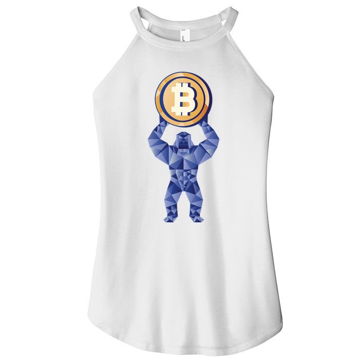 Gorilla Cryptocurrency Bitcoin Women's Perfect Tri Rocker Tank