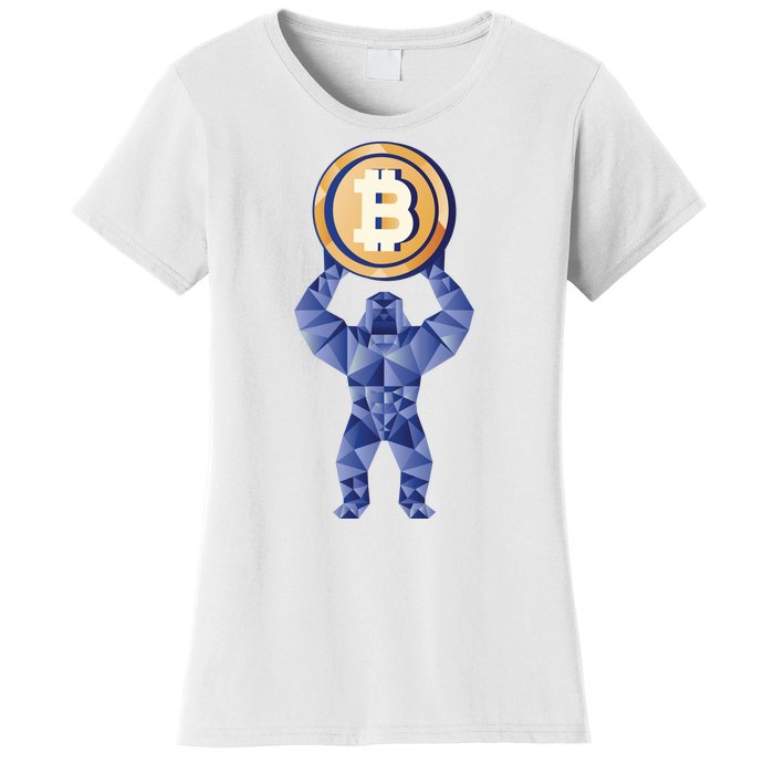 Gorilla Cryptocurrency Bitcoin Women's T-Shirt