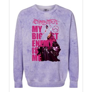 Gaga Chromatica Biggest Enemy Is Me Colorblast Crewneck Sweatshirt