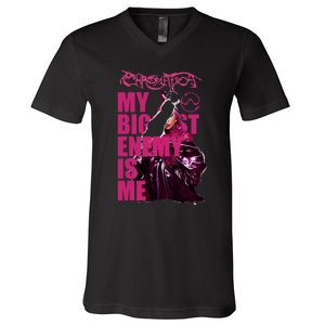 Gaga Chromatica Biggest Enemy Is Me V-Neck T-Shirt