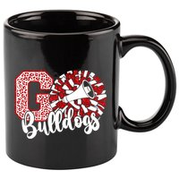 Go Cheer Bulldogs Sports Name Gifts 11oz C Handle Ceramic Mug
