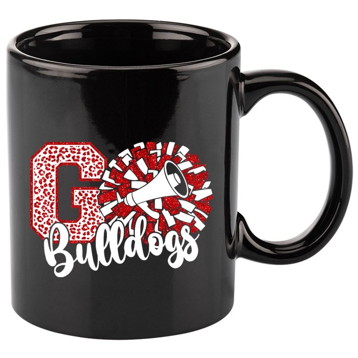 Go Cheer Bulldogs Sports Name Gifts 11oz C Handle Ceramic Mug