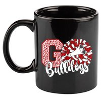 Go Cheer Bulldogs Sports Name Gifts 11oz C Handle Ceramic Mug
