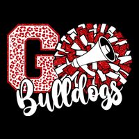Go Cheer Bulldogs Sports Name Gifts Drawstring Bag