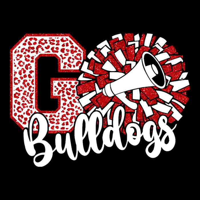 Go Cheer Bulldogs Sports Name Gifts Drawstring Bag