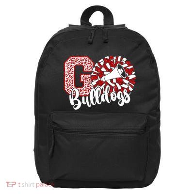 Go Cheer Bulldogs Sports Name Gifts 16 in Basic Backpack