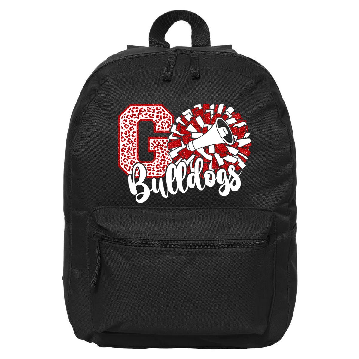 Go Cheer Bulldogs Sports Name Gifts 16 in Basic Backpack
