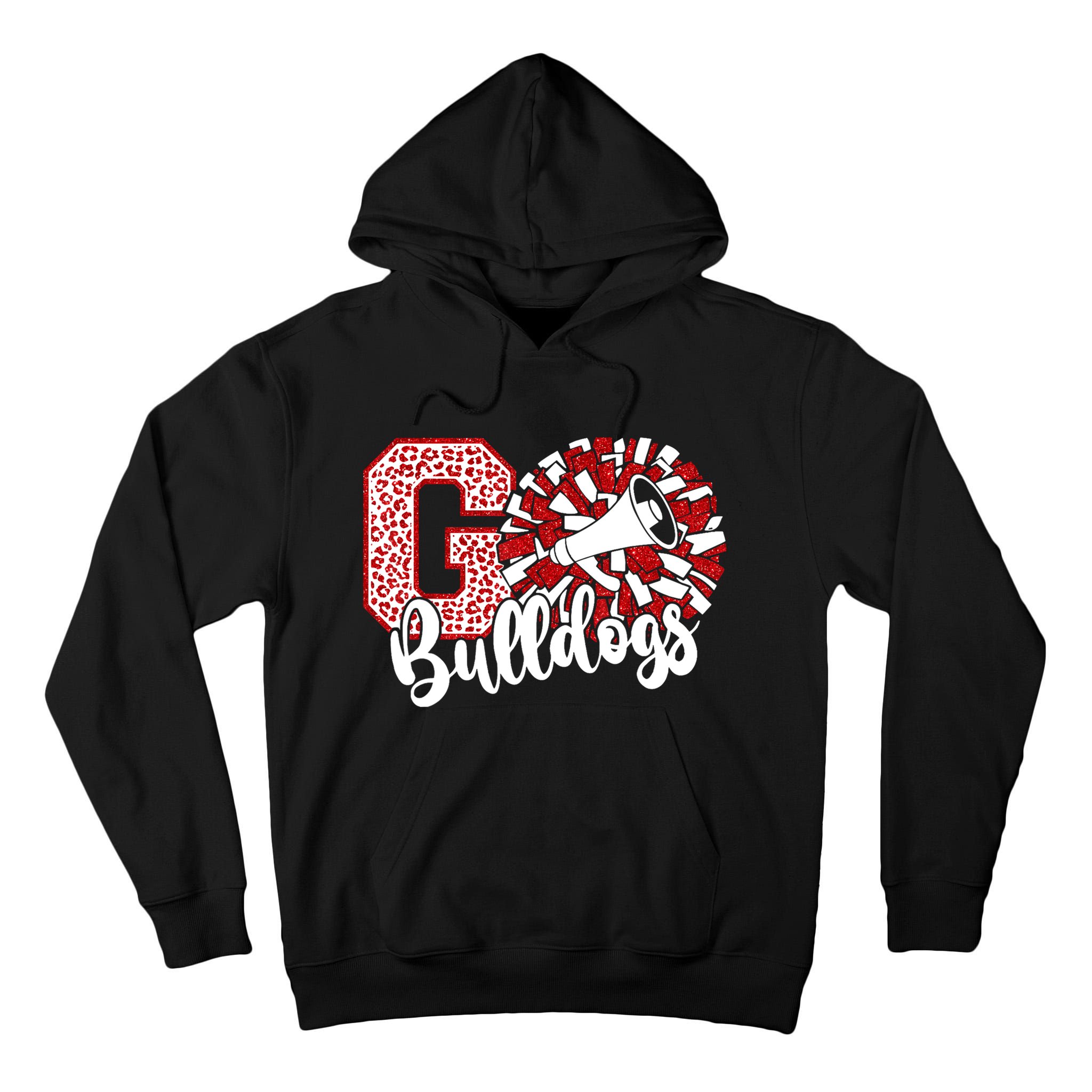 Go Cheer Bulldogs Sports Name Gifts Tall Hoodie