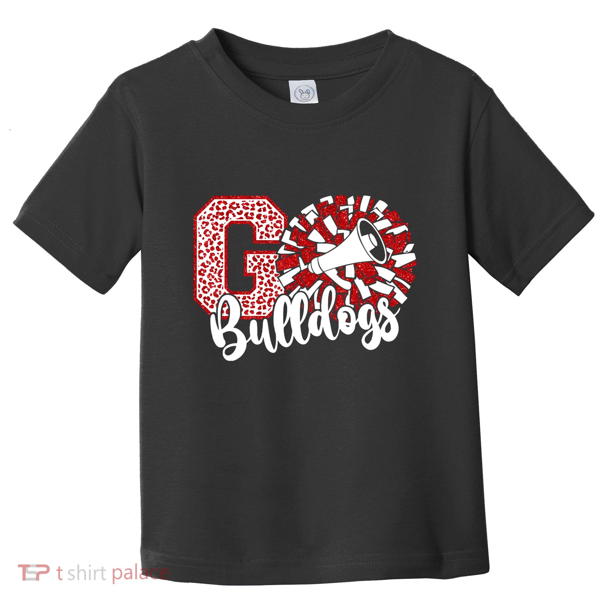 Go Cheer Bulldogs Sports Name Gifts Toddler T-Shirt