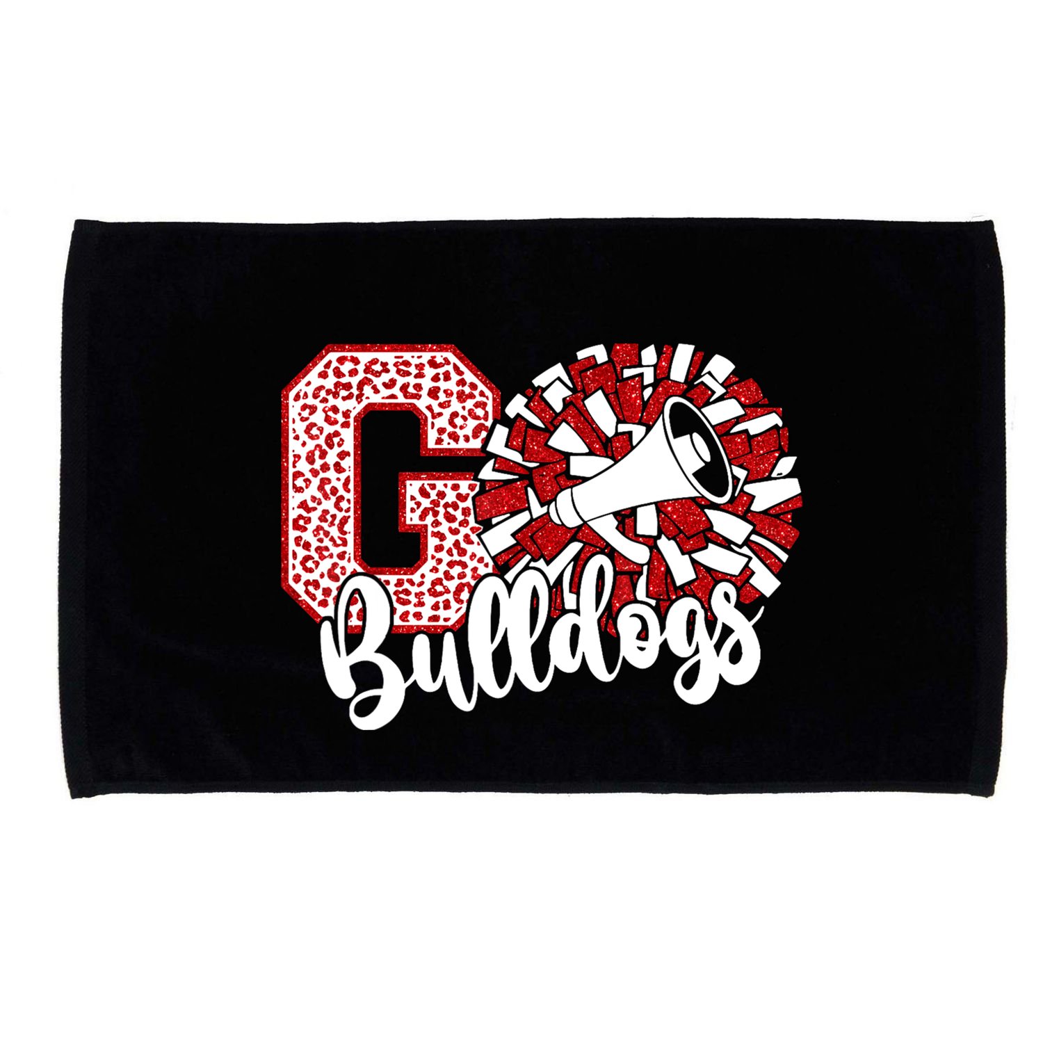 Go Cheer Bulldogs Sports Name Gifts Microfiber Hand Towel