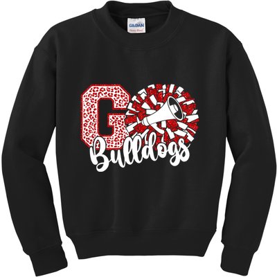 Go Cheer Bulldogs Sports Name Gifts Kids Sweatshirt