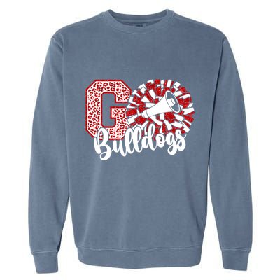 Go Cheer Bulldogs Sports Name Gifts Garment-Dyed Sweatshirt