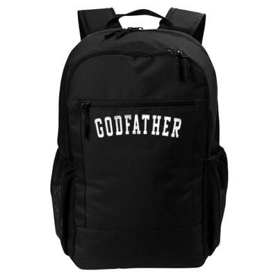 Godfather Classic Bold Font FatherS Day Godfather Daily Commute Backpack