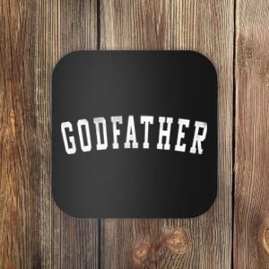 Godfather Classic Bold Font FatherS Day Godfather Coaster