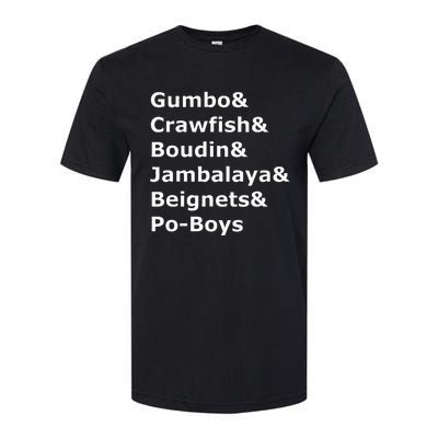 Gumbo Crawfish Boudin Louisiana Food Humor Softstyle CVC T-Shirt