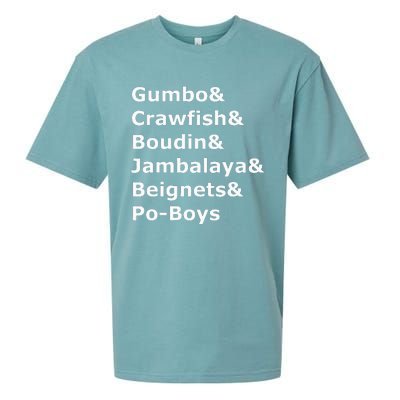 Gumbo Crawfish Boudin Louisiana Food Humor Sueded Cloud Jersey T-Shirt