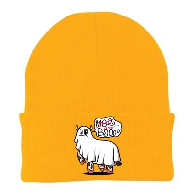 Ghost Cow Boo Funny Knit Cap Winter Beanie