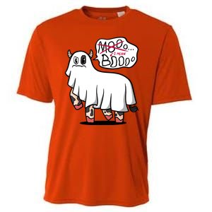 Ghost Cow Boo Funny Cooling Performance Crew T-Shirt