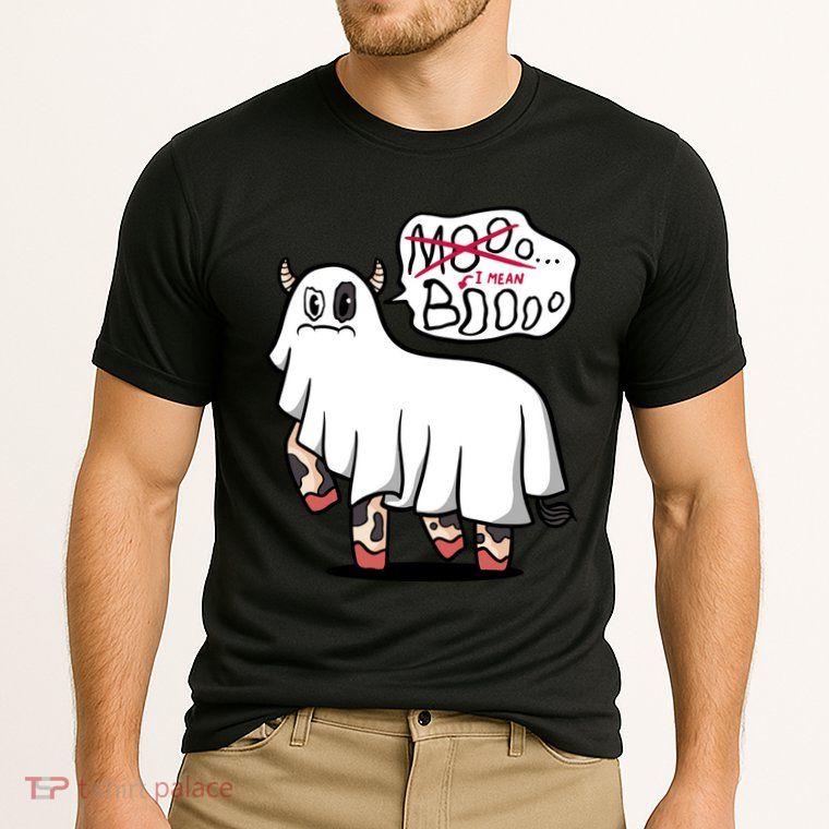 Ghost Cow Boo Funny Performance Shirt